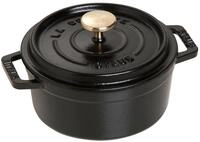 STAUB Cocotte, Gusseisen Br&auml;ter mit Deckel, 12 cm, 0,4 L, Rund, Alle Herdarten inkl