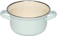 Riess, 0277-006, Kasserolle mit Chromrand &Oslash; 14cm, BUNT PASTELL, Emaille, Vol.
