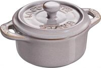 Mini Cocotte, rund Antikgrau 10 cm
