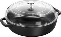STAUB Sauteuse aus Gusseisen, Gusseisen, schwarz, 36,1 x 28 x 12,6 cm