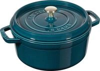 STAUB Cocotte, Gusseisen Br&auml;ter mit Deckel, 22 cm, 2,6 L, Rund, Alle Herdarten...