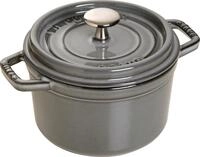 STAUB Cocotte, Gusseisen Br&auml;ter mit Deckel, Rund, 14 cm, 0,8 L, Alle Herdarten inkl