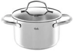 Fissler San Francisco/Edelstahl-Topf (1,9 L - &Oslash; 16 cm) Kochtopf mit Glas-Deckel,