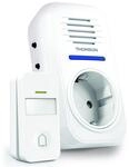 THOMSON Kabellose Funk T&uuml;rklingel, 150 m Reichweite, ohne Batterien, IP44