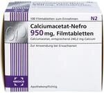 CALCIUMACETAT NEFRO 950 mg Filmtabletten 100 St