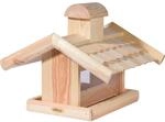 dobar&reg; 21277e Gro&szlig;es Vogelfutterhaus mit Futtersilo - Vogelhaus aus Massivholz -