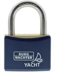 Burg-W&auml;chter Yacht 460 Ni 30 SB Vorh&auml;ngeschloss, Messing, Blau