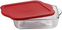 Pasabahce 59024 Borcam mit Deckel - Auflaufform, Backform, Servierform eckig aus