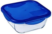 Pyrex Cook & Go Quadratische Mehrzweckpfanne mit hermetischem Deckel, Transparent &