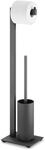 ZACK Toilet butler, Black, Stainless Steel
