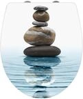 WENKO WC-Sitz Hochglanz Acryl Meditation, High Gloss Oberfl&auml;che, hygienischer