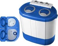 Steinborg Mini Waschmaschine mit Schleuder | 2 Kammern | Waschautomat bis 3 KG 