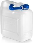 h&uuml;nersdorff 817400 Wasserkanister ECO 12 L, HD-PE, Wei&szlig;, 12l, mit Rohr