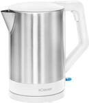 Bomann&reg; Wasserkocher Edelstahl | 1,5 Liter | Einhandbedienung | Edelstahlgehäuse 