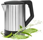 Bomann&reg; Wasserkocher Edelstahl | 1,5 Liter | Einhandbedienung | Edelstahlgehäuse 