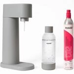 Mysoda: Woody Set - Wassersprudler aus erneuerbarem Holzkomposit mit 1L Quick-Lock