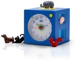 KOOKOO KidsAlarm Blau, Kinderwecker mit 5 Bauernhoftieren und echten Aufnahmen