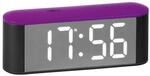 Atlanta 1133/8 Wecker mit LED-Anzeige Grau/Violett