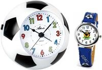 Atlanta Kinderwecker ohne Ticken Fu&szlig;ball WM + Kinderarmbanduhr - 1199 KAU...