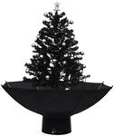 vidaXL Schneiender Weihnachtsbaum mit Schirmfu&szlig; Schneefall K&uuml;nstlich...
