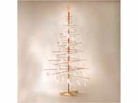 xmas3 L-190 cm Weihnachtsbaum aus Holz, Natural, 100 x 100 x 190 cm
