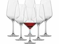SCHOTT ZWIESEL Rotweinglas Taste (6er-Set), zeitlose Weingläser für Rotwein,