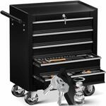 MASKO&reg; Werkstattwagen rollbar 5 Schubladen abschlie&szlig;bar, mobiler Rollwagen zur