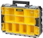 STANLEY FatMax Organizer Sortimentskasten (stapelbare Werkzeugbox, mit transparentem