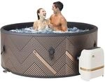Miweba MSpa Whirlpool Outdoor | Frame Mono 6 Personen Pool - Aufstellpool mit smarter