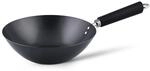 Ken Hom 27cm Carbonstahl Wokpfanne Induktion mit Antihaftbeschichtung, Excellence,
