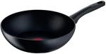 Tefal Black Stone Wokpfanne Induktion 28 cm, Mineralia+ Antihaftversiegelung,