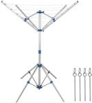 Monzana&reg; W&auml;schespinne H&ouml;henverstellbar Camping W&auml;schest&auml;nder W&auml;scheleine Garten