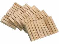 WENKO 50 Wäscheklammern aus FSC® zertifiziertem Holz, umweltfreundliche