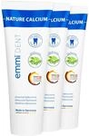 emmi-dent Nature Calcium Zahncreme 3er Set (3 x 75 ml) I Ultraschall-Zahnpasta...