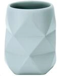 Kleine Wolke 8430649852 Zahnputzbecher Crackle, Opal, 8 x 10 cm, Polyresin