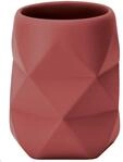 Kleine Wolke 8430332852 Zahnputzbecher Crackle, Rosenholz, 8 x 10 cm, Polyresin