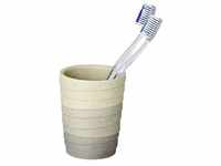 WENKO Zahnputzbecher Cuzco - Zahnbürstenhalter für Zahnbürste und Zahnpasta,