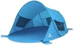 outdoorer Pop up Strandmuschel Zack Premium - Wurfmuschel mit UV 80 Sonnenschutz am