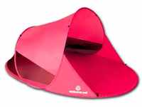 outdoorer Wurfmuschel Zack II pink - große Strandmuschel, Popup Strandzelt mit...