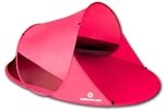 outdoorer Wurfmuschel Zack II pink - gro&szlig;e Strandmuschel, Popup Strandzelt mit UV