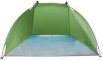 Outdoorer Strandmuschel Helios, gr&uuml;n, UV 80, extrem leicht, Minipackma&szlig; - ideales