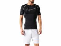 Nike Men's M Np Df Tight Top Ss T-Shirt, Black/White/White, XL