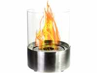 GLOW FIRE Ethanol Tischkamin Emma (rund) - stilvolles Tischfeuer Outdoor &...