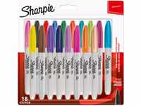 SHARPIE Permanent Marker | Marker Stifte mit feiner Spitze | gemischte Farben | 18
