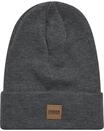 Urban Classics Unisex Leatherpatch Long Beanie Strickm TZE, Charcoal, Einheitsgr&ouml;&szlig;e