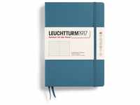 LEUCHTTURM1917 363334 Notizbuch Medium (A5), Hardcover, 251 nummerierte Seiten, Stone