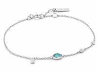 Ania Haie Damen-Armband Tourquoise Discs Bracelet 925er Silber Türkis One Size