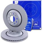 ATE 24.0122-0219.1 Bremsscheibe; Audi A3, VW Golf VI Bj.09- (Menge: 2 Stk, Paar)