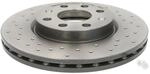2x BREMSSCHEIBE BREMBO XTRA LINE GELOCHT/INNENBEL &Oslash; 257 MM VORNE Vorne von...