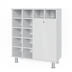 Vicco Badschrank Fynn, Wei&szlig;, 78.4 x 91.6 cm, mit K&ouml;rben zur organisierten